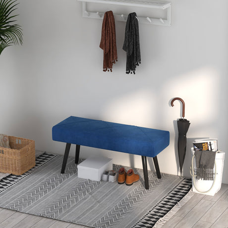 Velvet Hallway Seating Bench 100cm Wide - Velmora