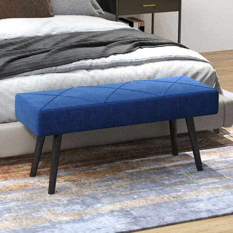 Velvet Hallway Seating Bench 100cm Wide - Velmora
