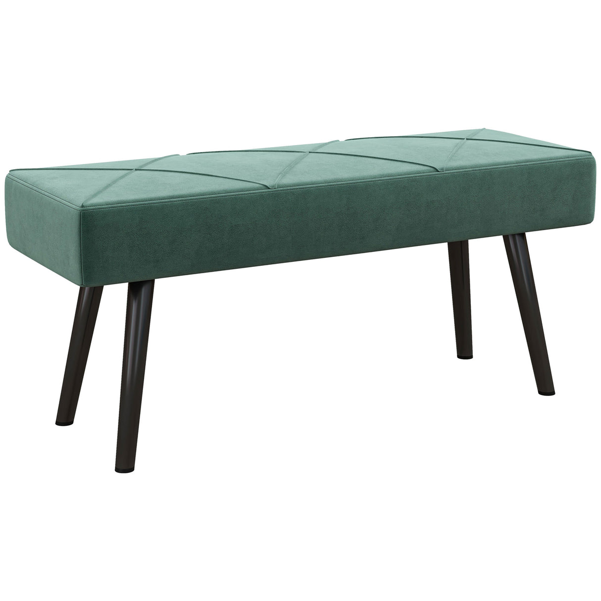 Velvet Hallway Seating Bench 100cm Wide - Velmora