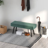 Velvet Hallway Seating Bench 100cm Wide - Velmora