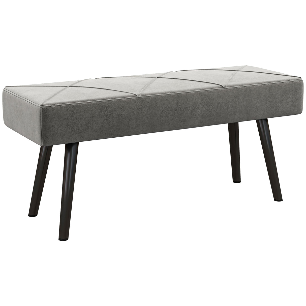 Velvet Hallway Seating Bench 100cm Wide - Velmora