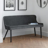 Velvet Hallway Seating Bench High Back - Luxe