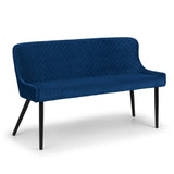 Velvet Hallway Seating Bench High Back - Luxe