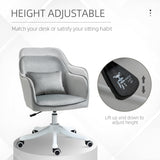 Velvet Home And Office Chair 57cm Wide With Lumbar Pillow - Velmora