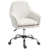 Velvet Home And Office Chair 57cm Wide With Rolling Wheels - Velmora