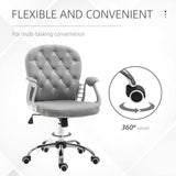 Velvet Home And Office Chair 59.5cm Wide With Diamante Back - Velmora