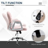 Velvet Home And Office Chair 59.5cm Wide With Diamante Back - Velmora