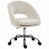Velvet Home And Office Chair 59cm Wide - Velmora