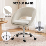 Velvet Home And Office Chair 59cm Wide - Velmora