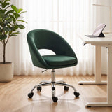 Velvet Home And Office Chair 59cm Wide - Velmora