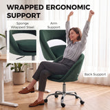 Velvet Home And Office Chair 59cm Wide - Velmora