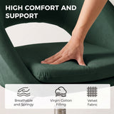 Velvet Home And Office Chair 59cm Wide - Velmora
