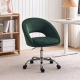Velvet Home And Office Chair 59cm Wide - Velmora