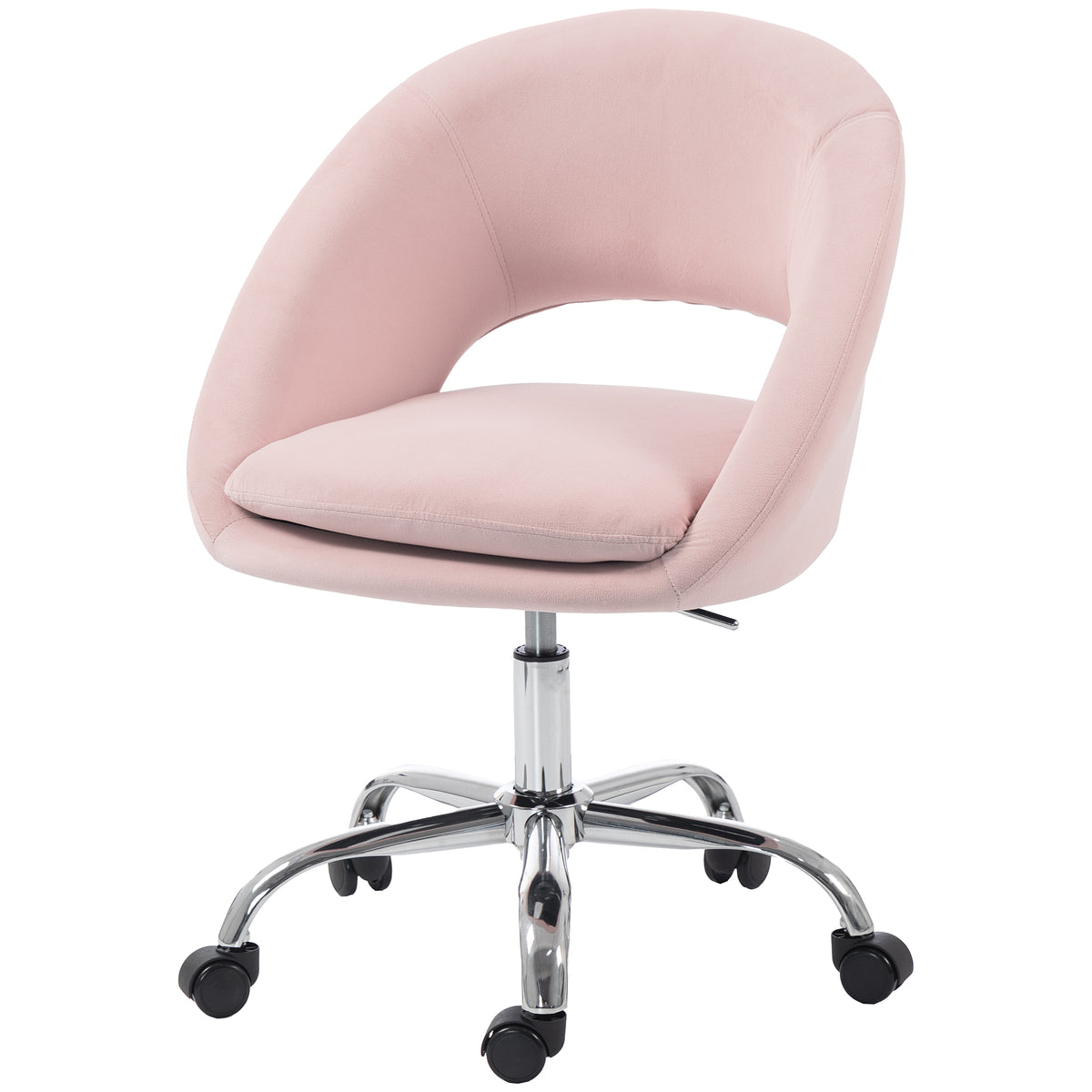 Velvet Home And Office Chair 59cm Wide - Velmora