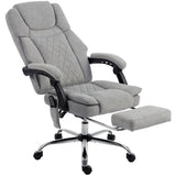Velvet Home And Office Chair 65.5cm Wide With Footrest - Velmora