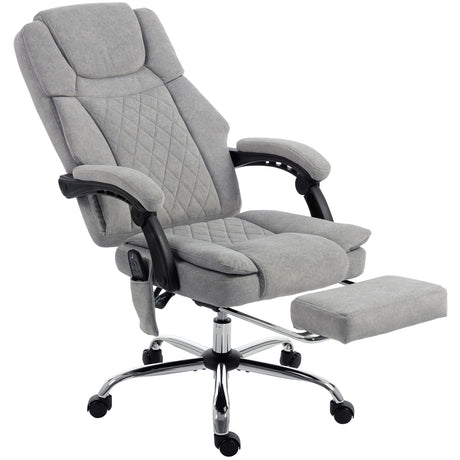 Velvet Home And Office Chair 65.5cm Wide With Footrest - Velmora