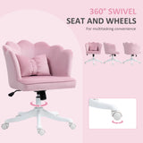 Velvet Home And Office Chair 66cm Wide With Wheels - Velmora