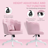 Velvet Home And Office Chair 66cm Wide With Wheels - Velmora