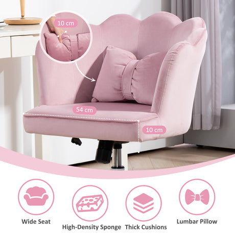 Velvet Home And Office Chair 66cm Wide With Wheels - Velmora