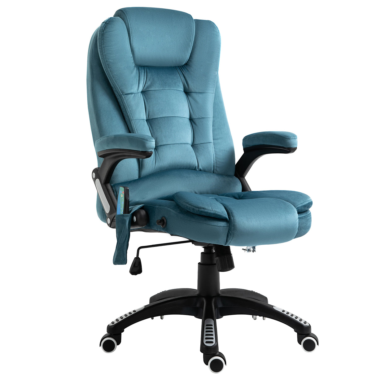 Velvet Home And Office Chair 67cm Wide With Armrest - Velmora
