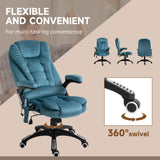 Velvet Home And Office Chair 67cm Wide With Armrest - Velmora