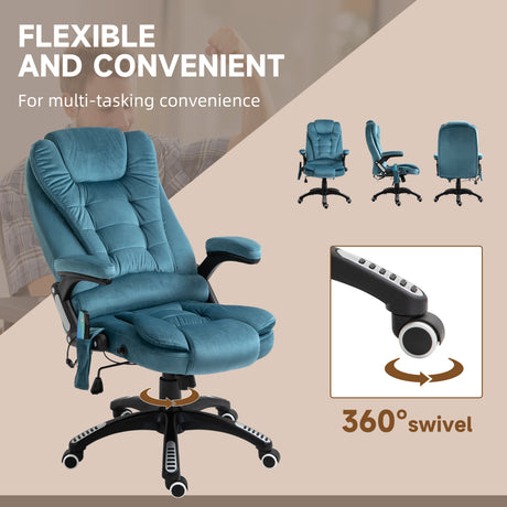 Velvet Home And Office Chair 67cm Wide With Armrest - Velmora