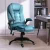 Velvet Home And Office Chair 67cm Wide With Armrest - Velmora