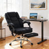 Velvet Home And Office Chair 67cm Wide With Footrest - Velmora