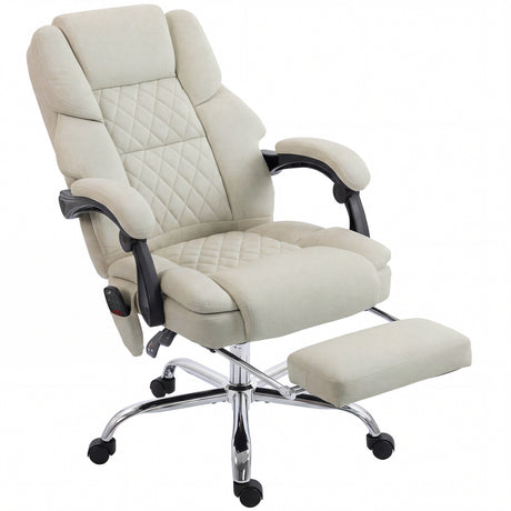 Velvet Home And Office Chair 67cm Wide With Footrest - Velmora