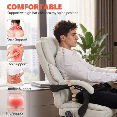 Velvet Home And Office Chair 67cm Wide With Footrest - Velmora