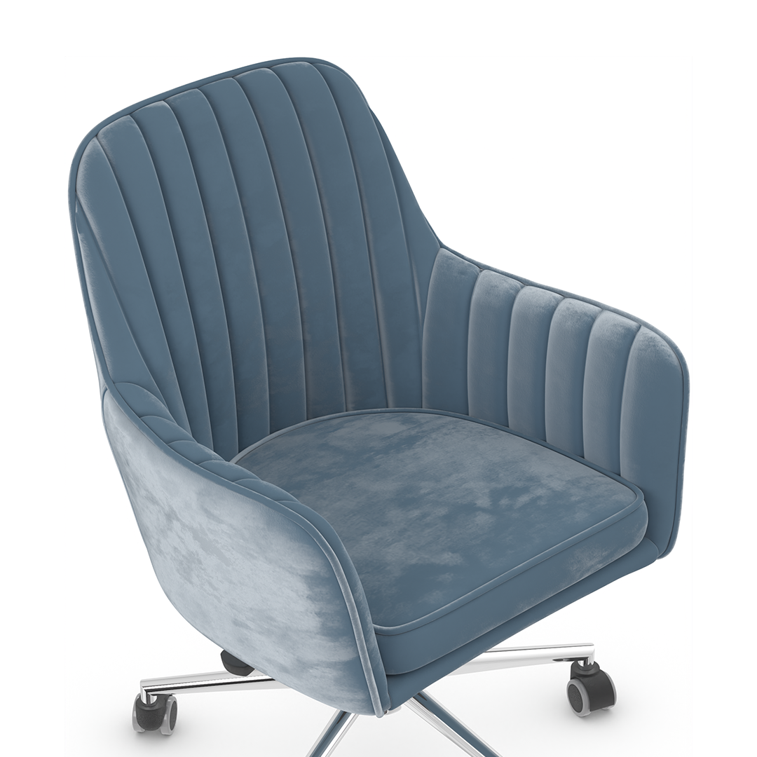 Velvet Home And Office Chair - Claremont