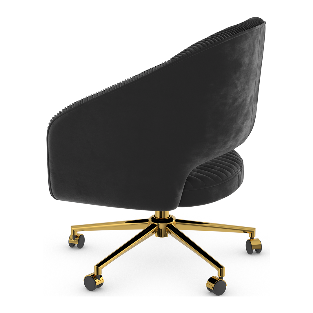 Velvet Home And Office Chair - Coburn