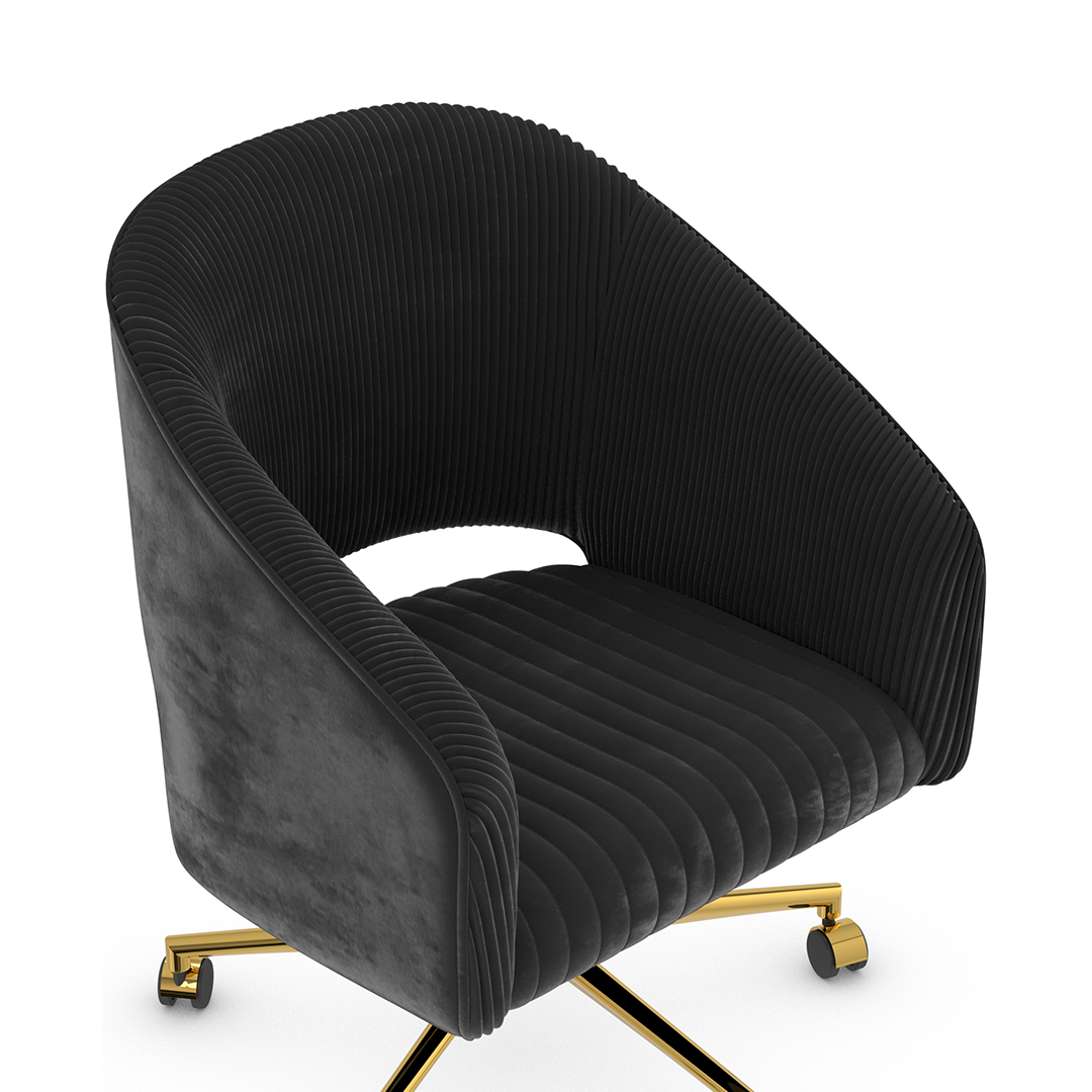 Velvet Home And Office Chair - Coburn