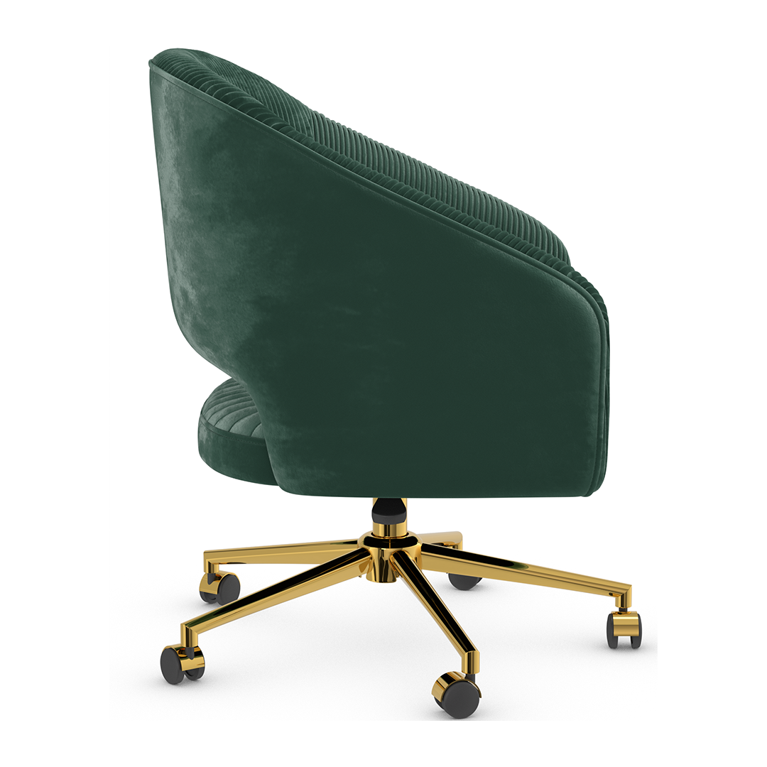 Velvet Home And Office Chair - Coburn