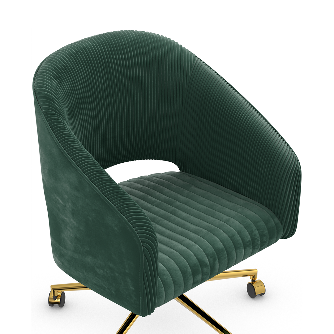 Velvet Home And Office Chair - Coburn