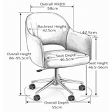 Velvet Home And Office Chair - Ormsby