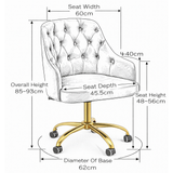 Velvet Home And Office Chair - Redcliffe