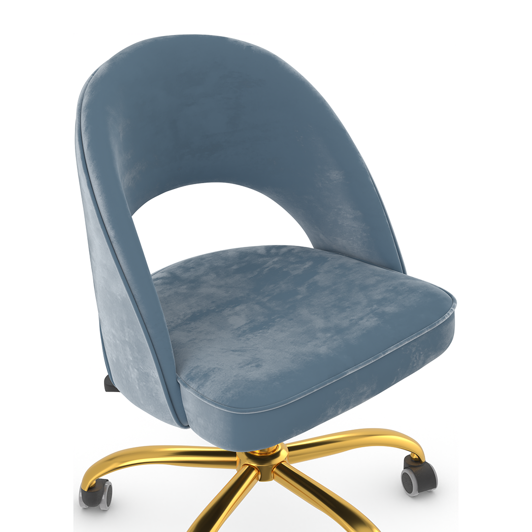 Velvet Home And Office Chair - Sandley