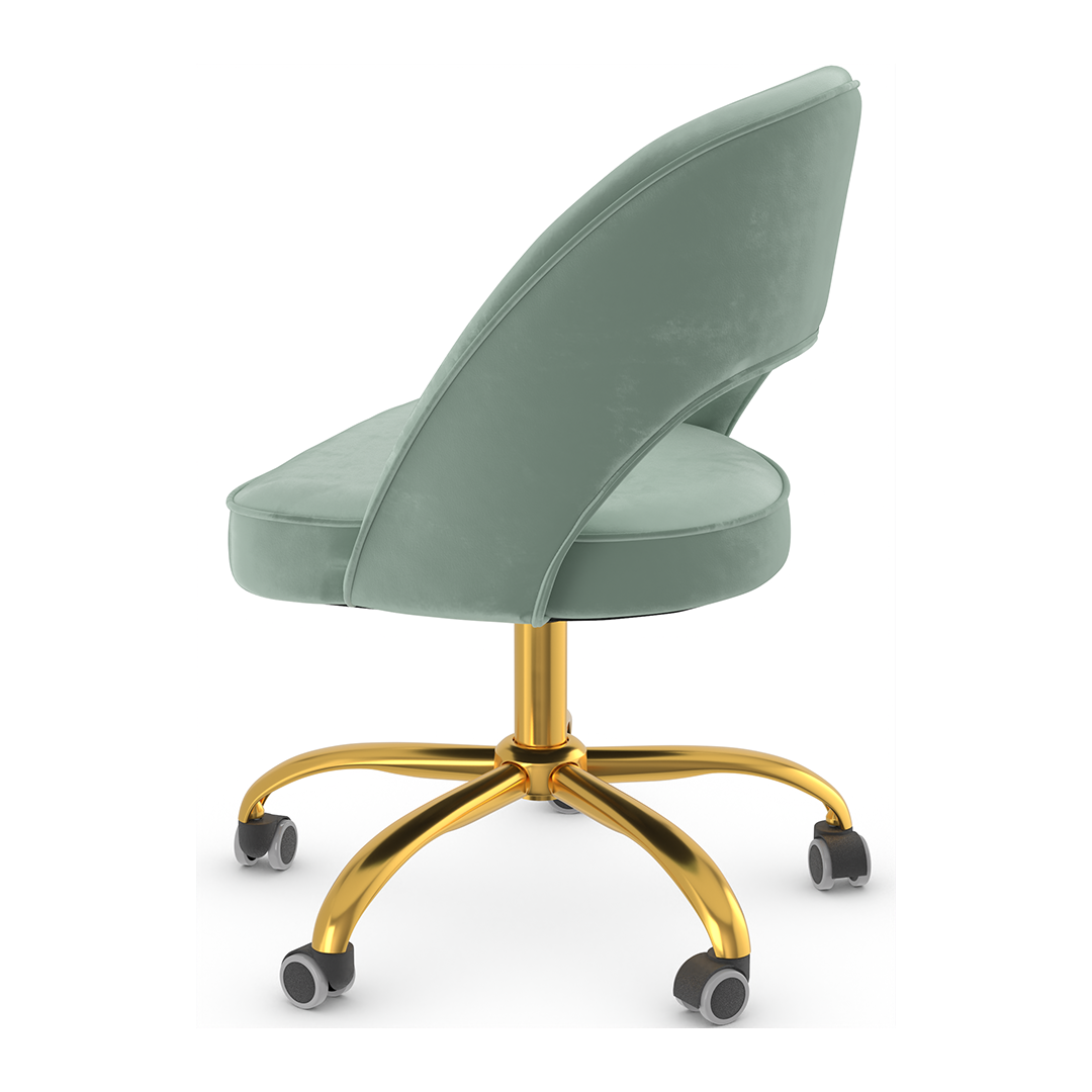 Velvet Home And Office Chair - Sandley
