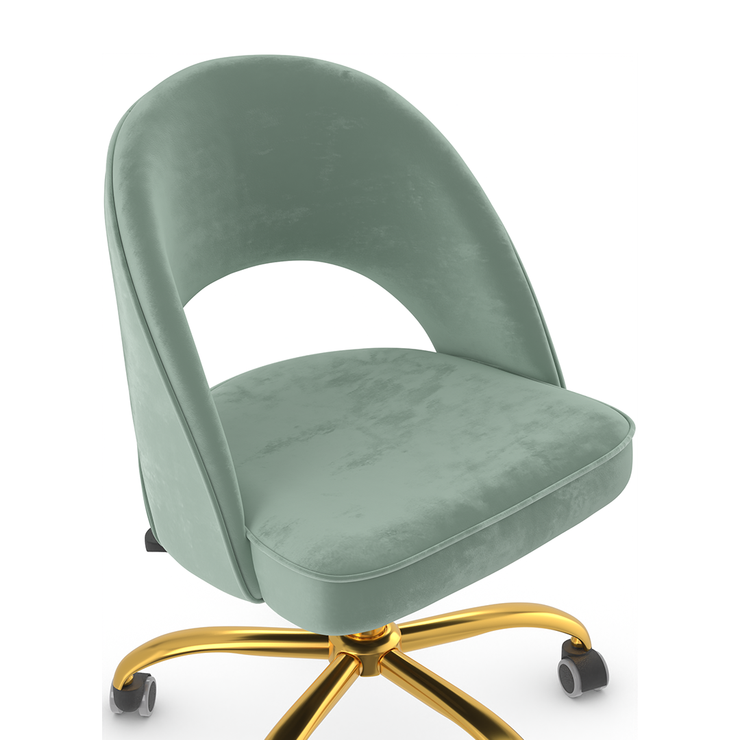 Velvet Home And Office Chair - Sandley