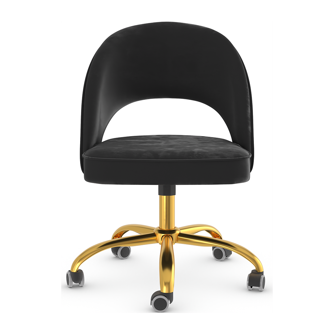 Velvet Home And Office Chair - Sandley