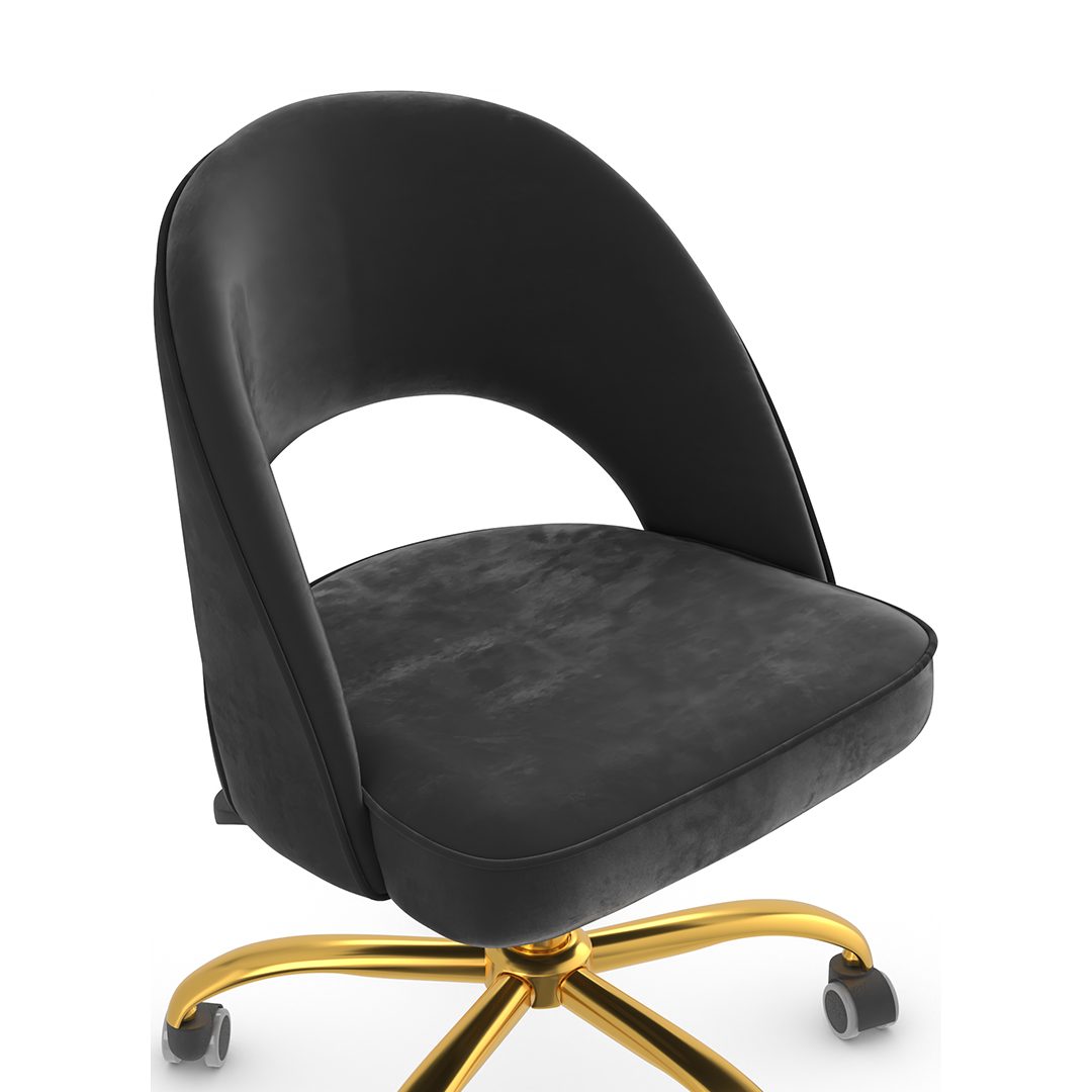 Velvet Home And Office Chair - Sandley
