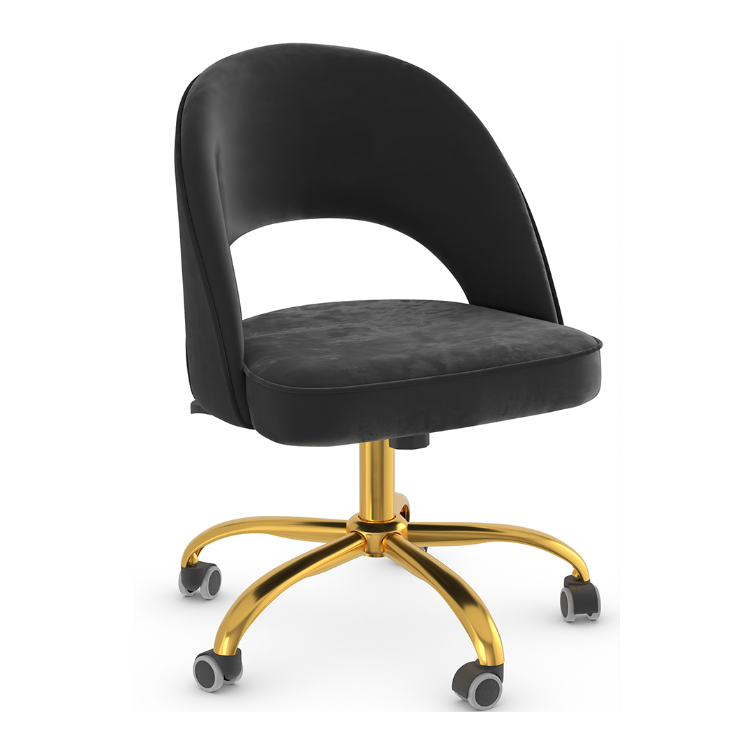 Velvet Home And Office Chair - Sandley