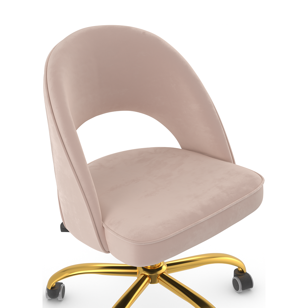 Velvet Home And Office Chair - Sandley