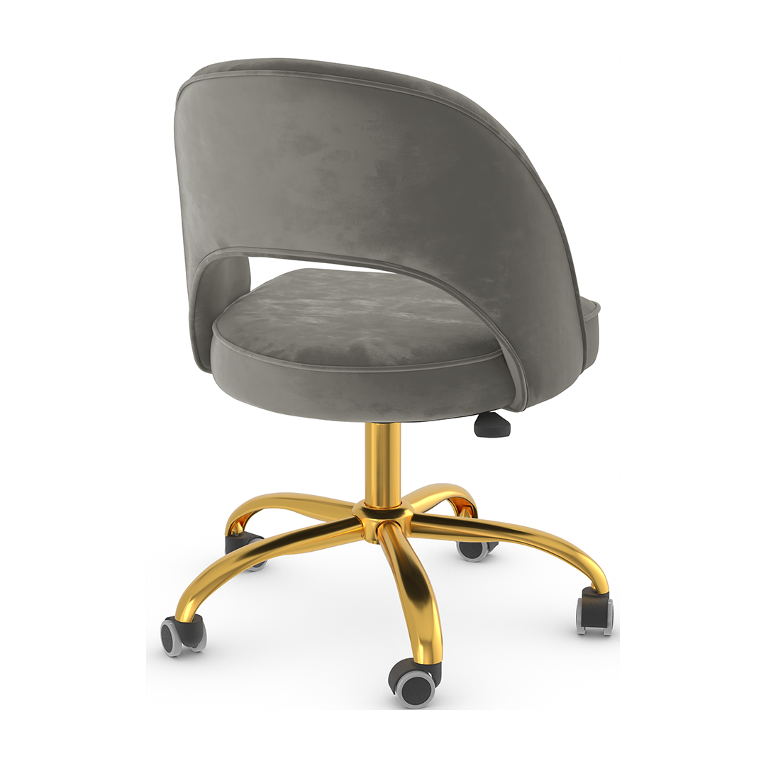 Velvet Home And Office Chair - Sandley