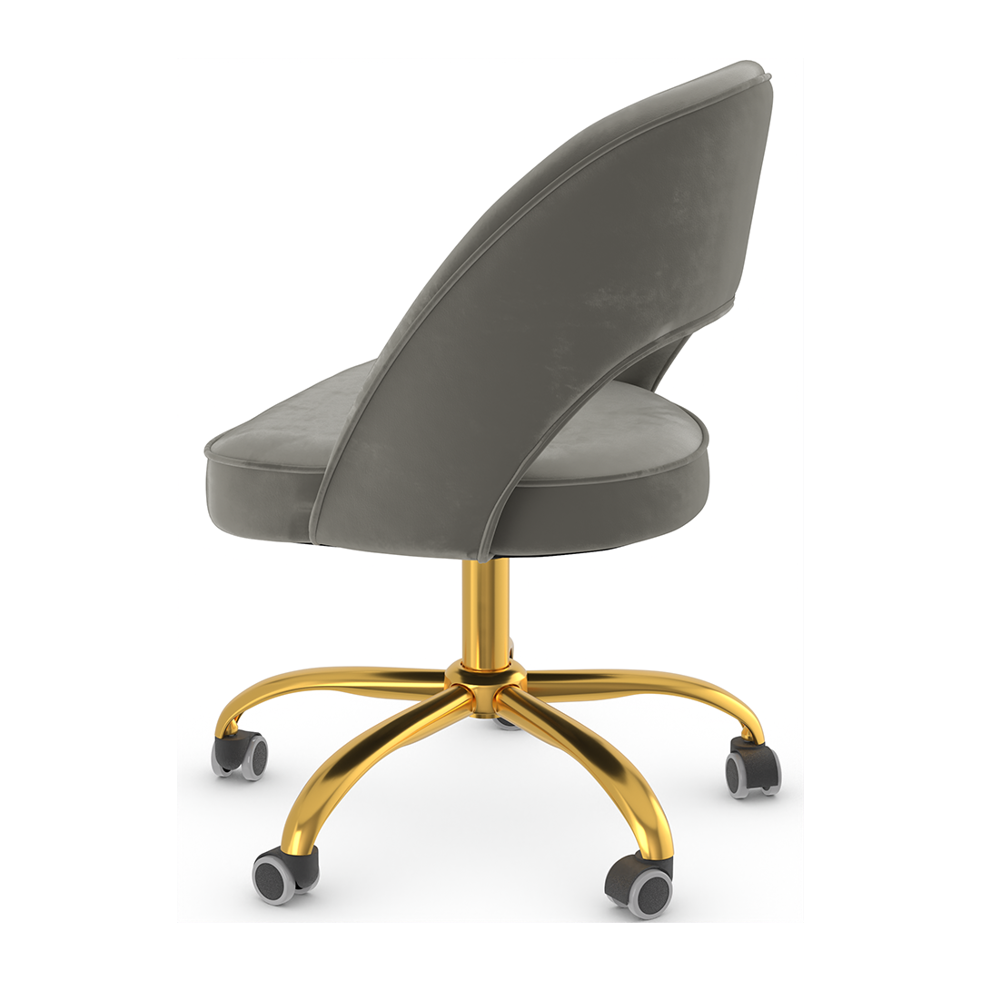 Velvet Home And Office Chair - Sandley