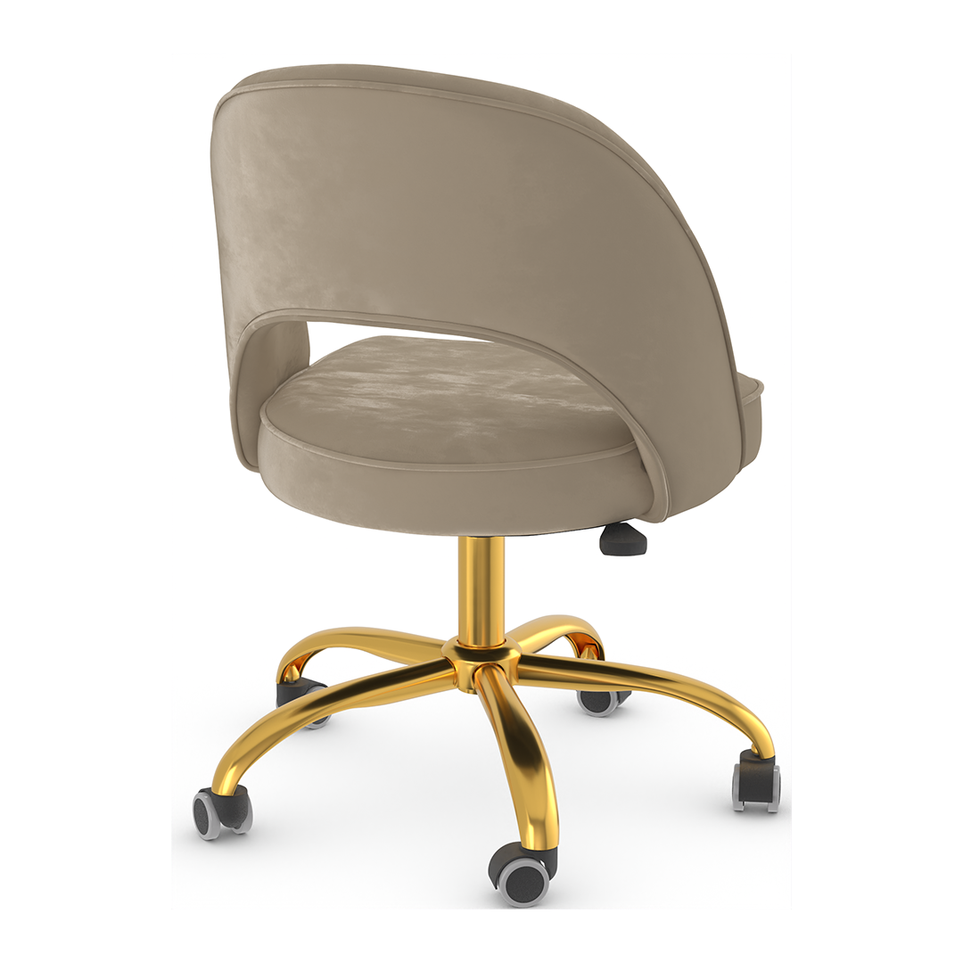 Velvet Home And Office Chair - Sandley