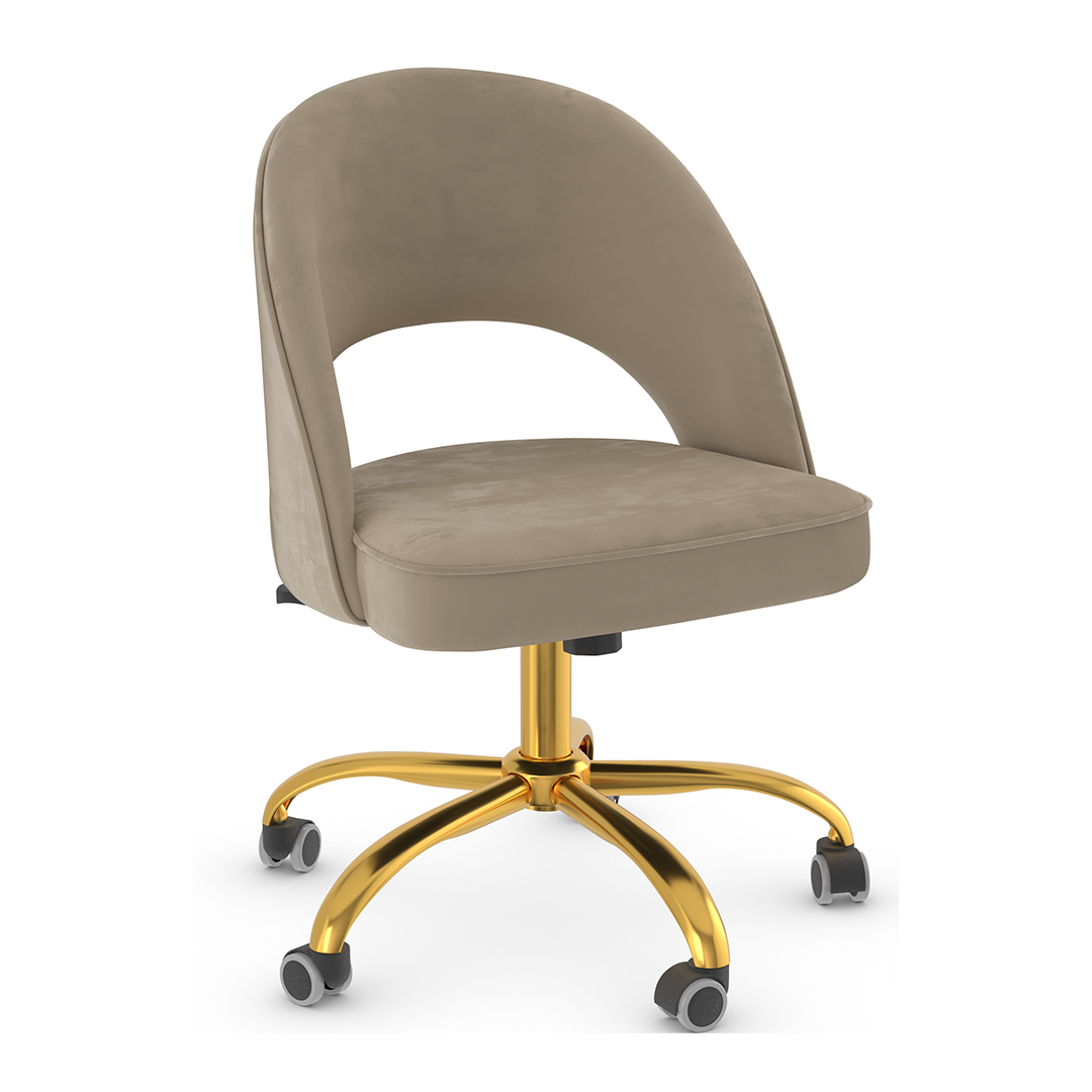 Velvet Home And Office Chair - Sandley