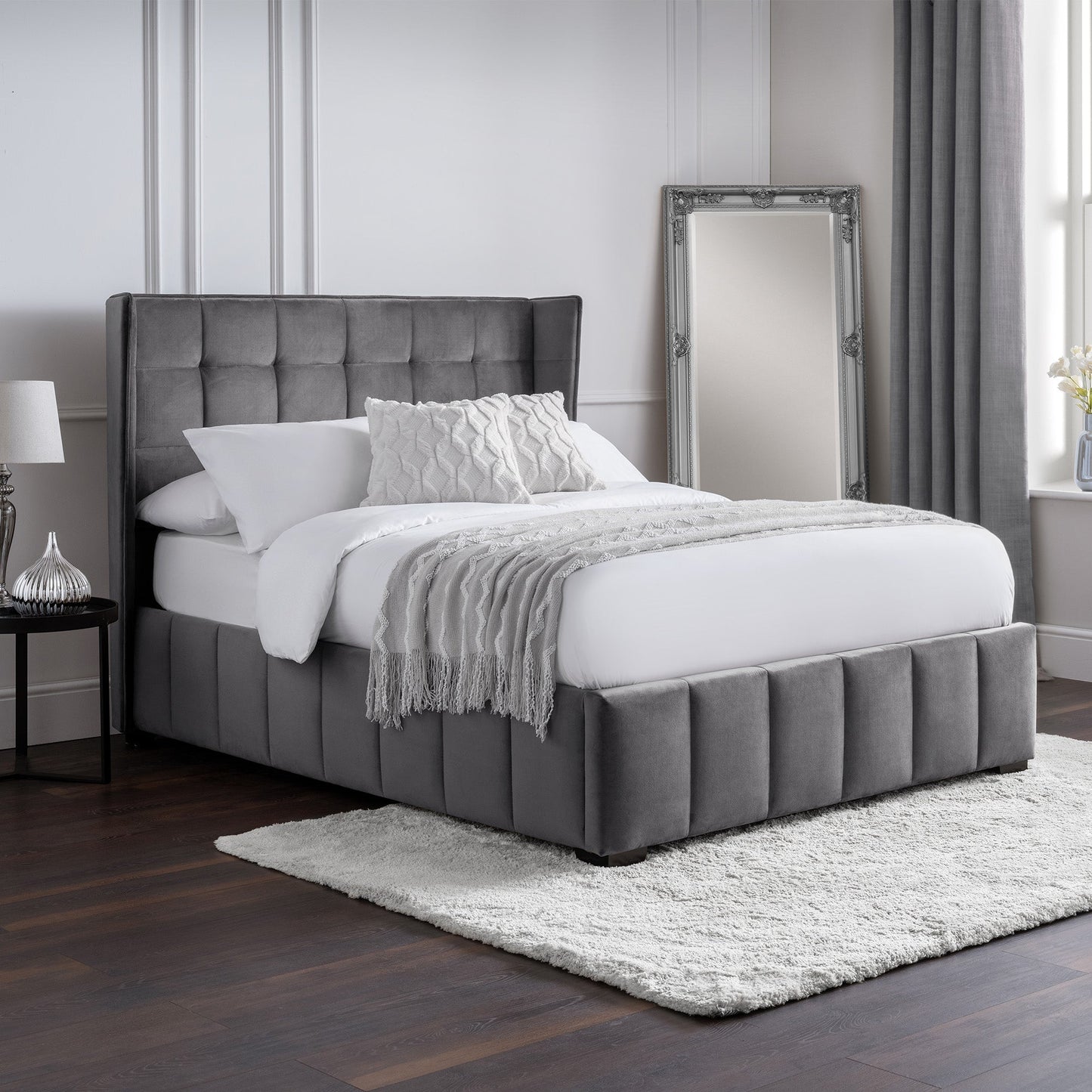 Velvet King Size Bed - Gatsby