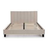 Velvet King Size Bed - Rosa